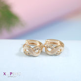 Gold Plated Infinity Xuping Hoops Earring